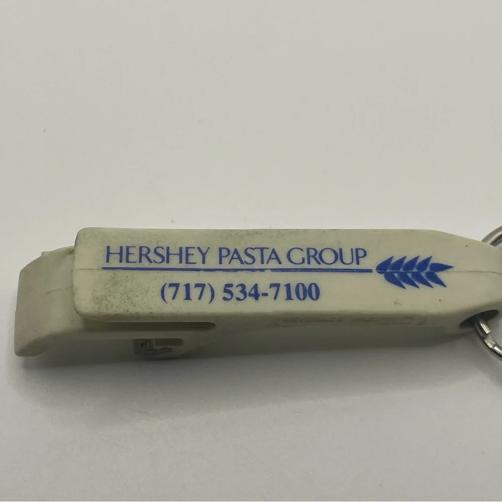 Vintage Hershey Pasta Group Keychain Bottle Opener